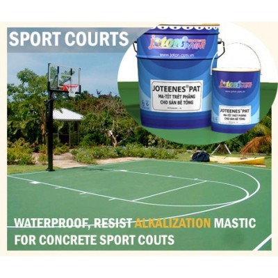 Waterproof Mastic, resist abrasion, alkalization for sport courts JOTEENES PAT